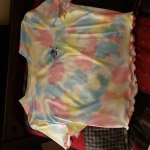 Tye-Dye planet Shein crop top size large